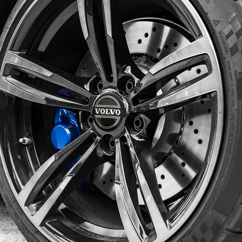 Thcbme 4pcs Wheel Center Caps Sticker for Volvo S90 S60 XC60 XC40 XC90 V40 V60 S60 S80, Aluminium Wheel Center Hub Covers Sticker, 56mm/2.2'' Silver - Image 4